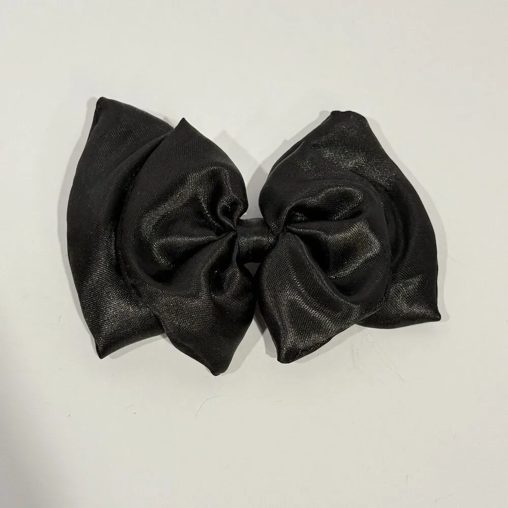 New Coquette black hair Satin bow for women and girls
